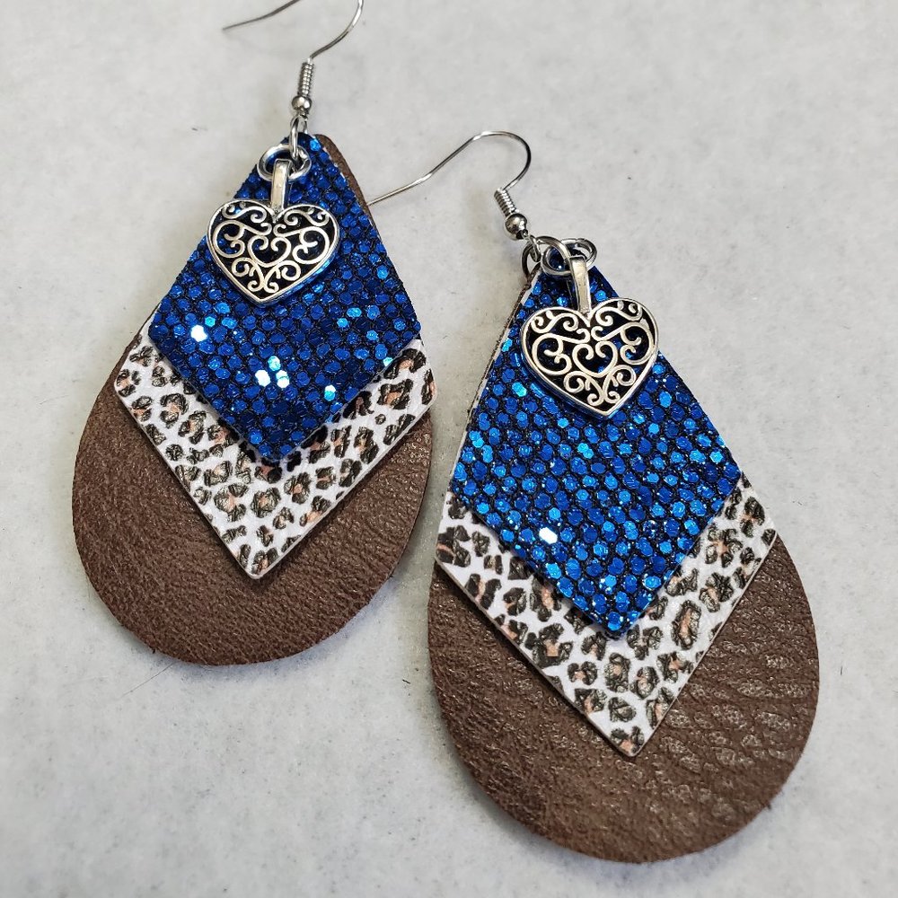 Faux Leather Earrings